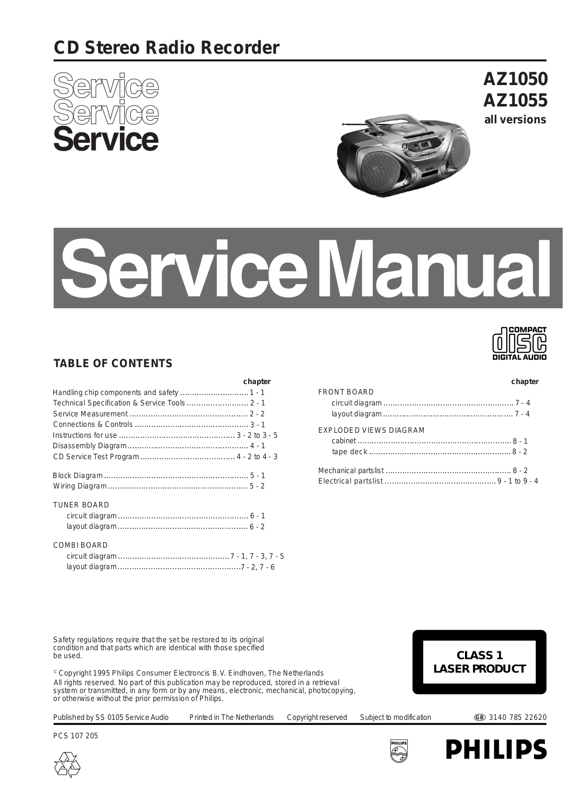 Philips _az1050_837 Datasheet - ManualMachine.com