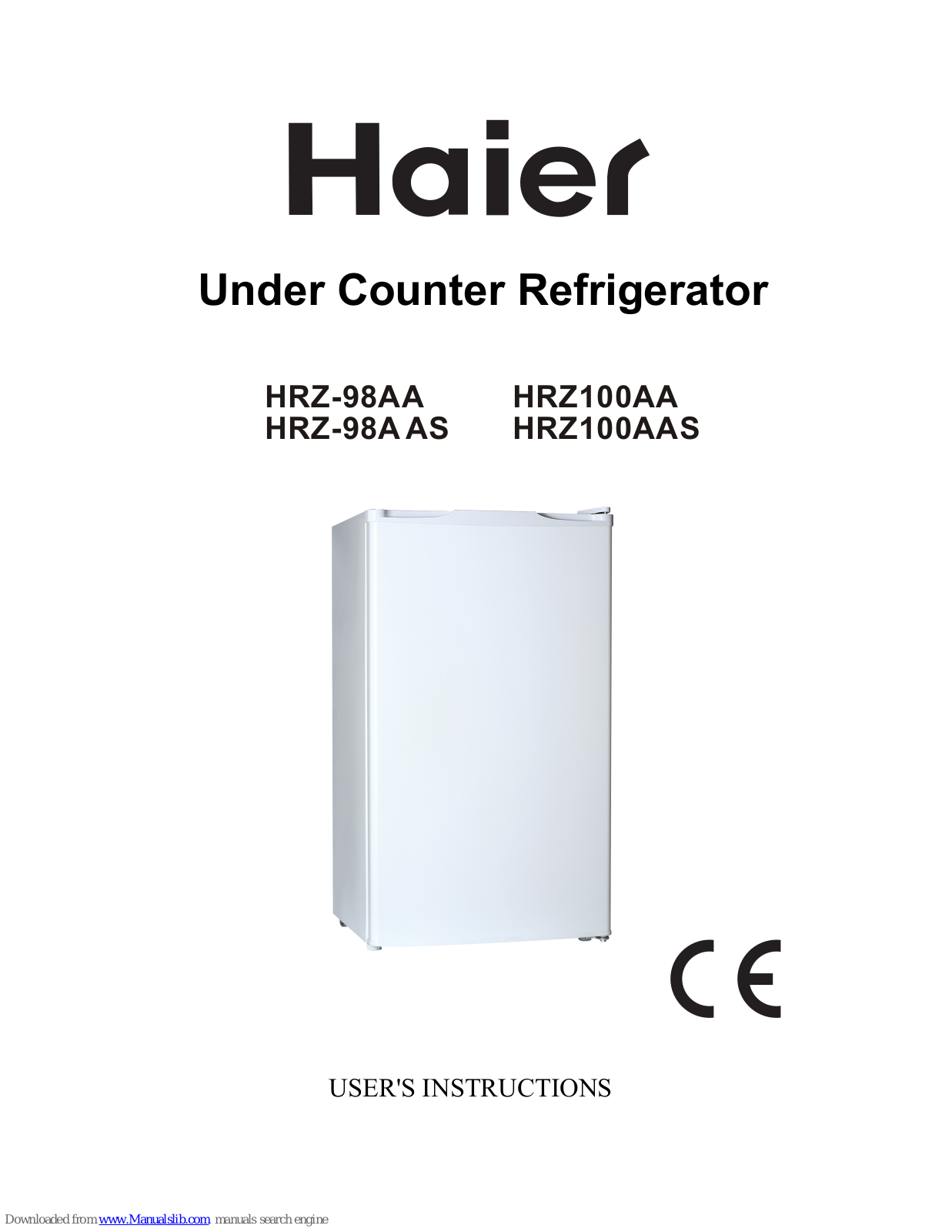 Haier HRZ-98AA, HRZ-98A AS, HRZ100AA, HRZ100AAS User Instructions