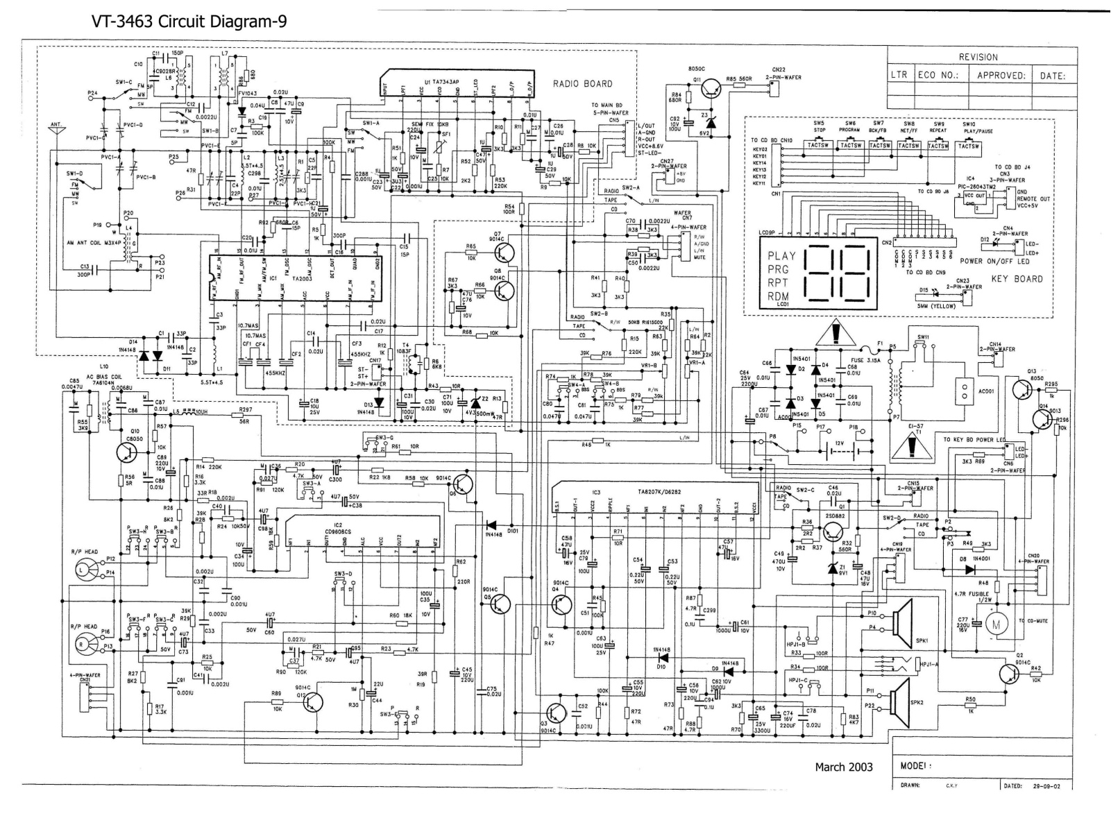 Vitek VT-3463 curcuit Diagram 9