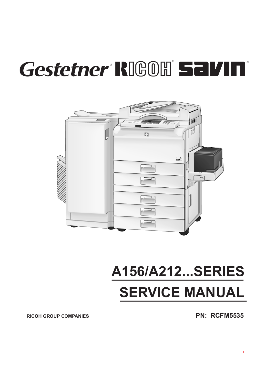 Ricoh A212, A161, A162, A157, A160 Service Manual