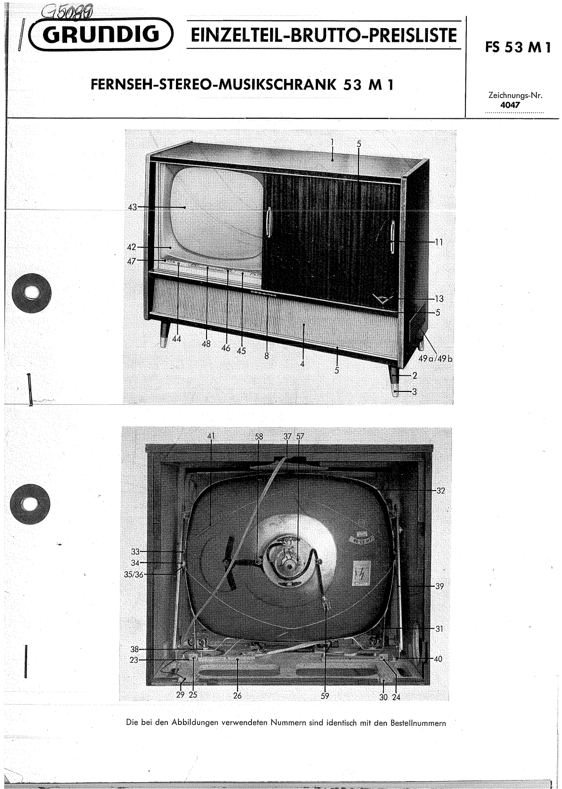 Grundig FS 53M1 Schematic