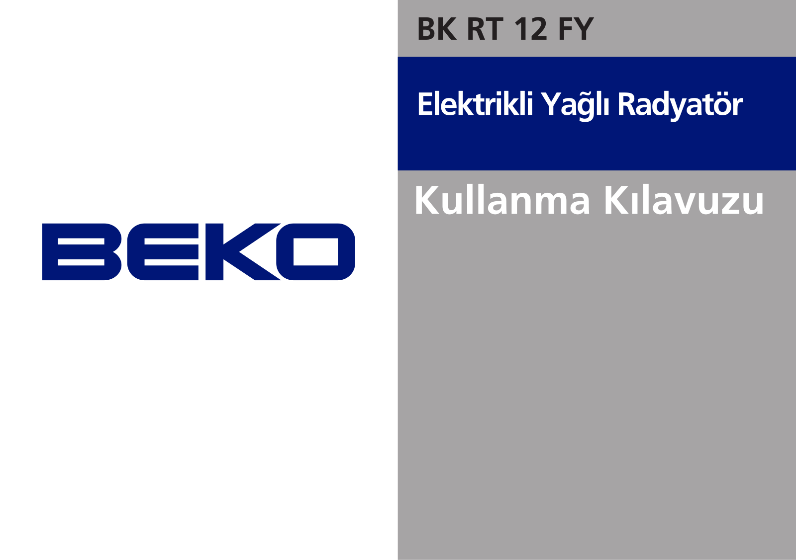 Beko BK RT 12 FY User Manual