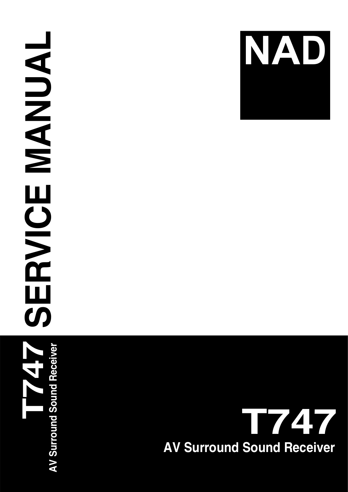 Nad T-747 Service Manual