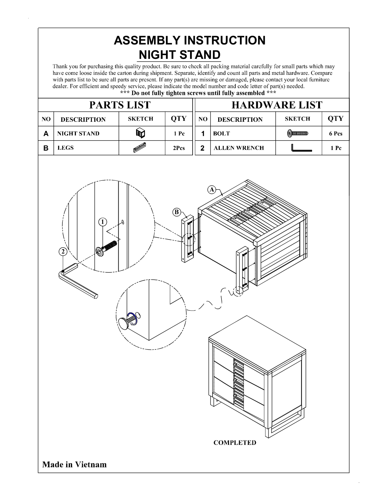 Foundstone W003076171 Assembly Instruction - ManualMachine.com