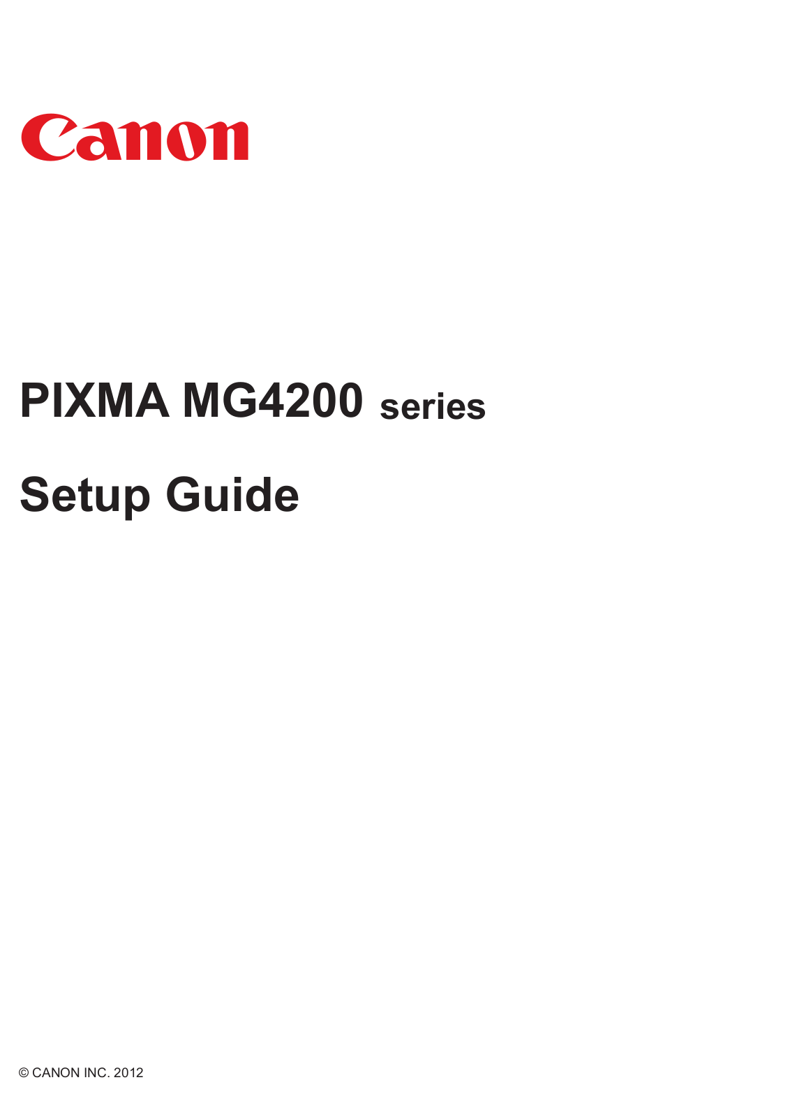 Canon MG4250 Instruction manual