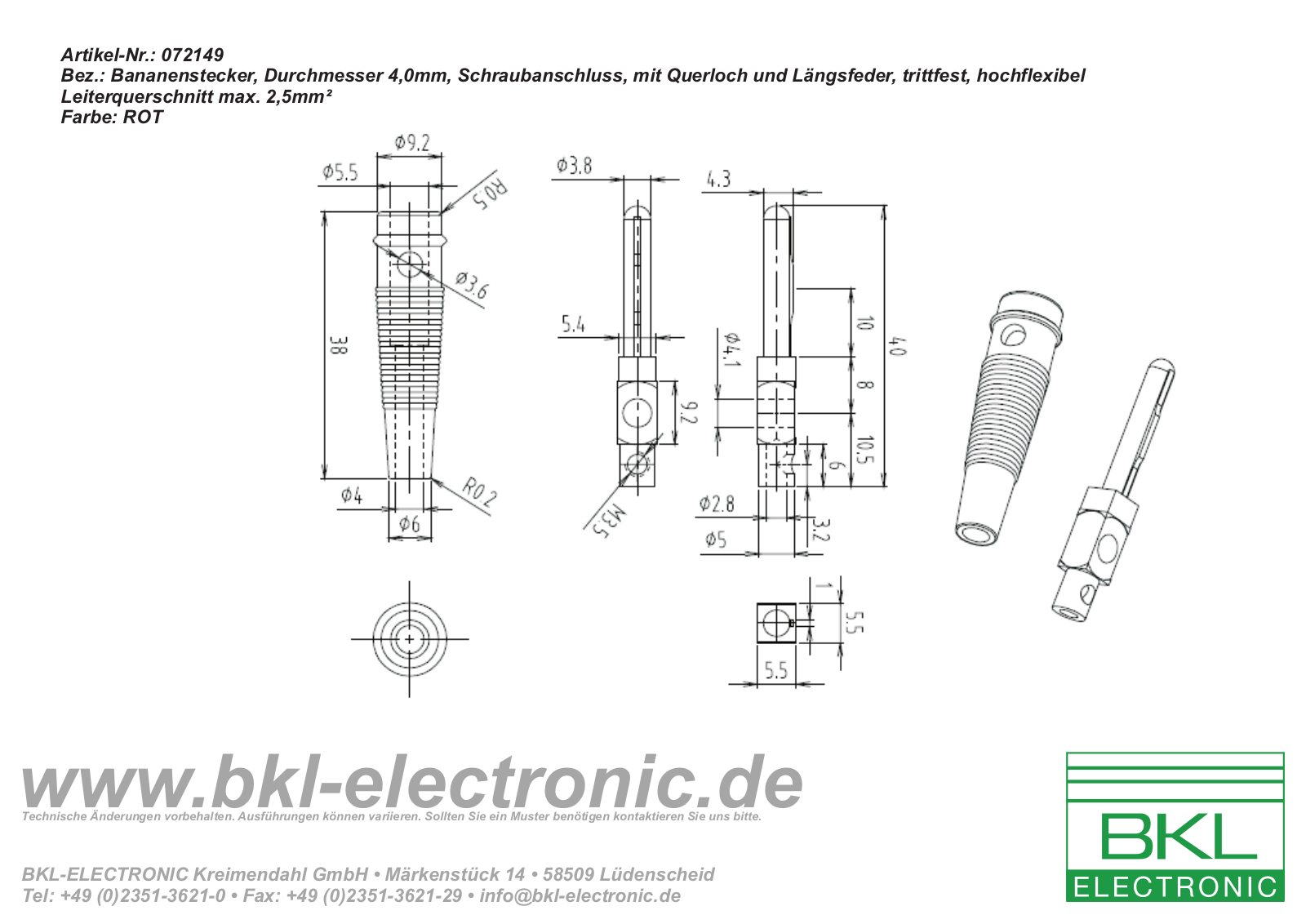 BKL BKL 072149-P Datasheet - ManualMachine.com