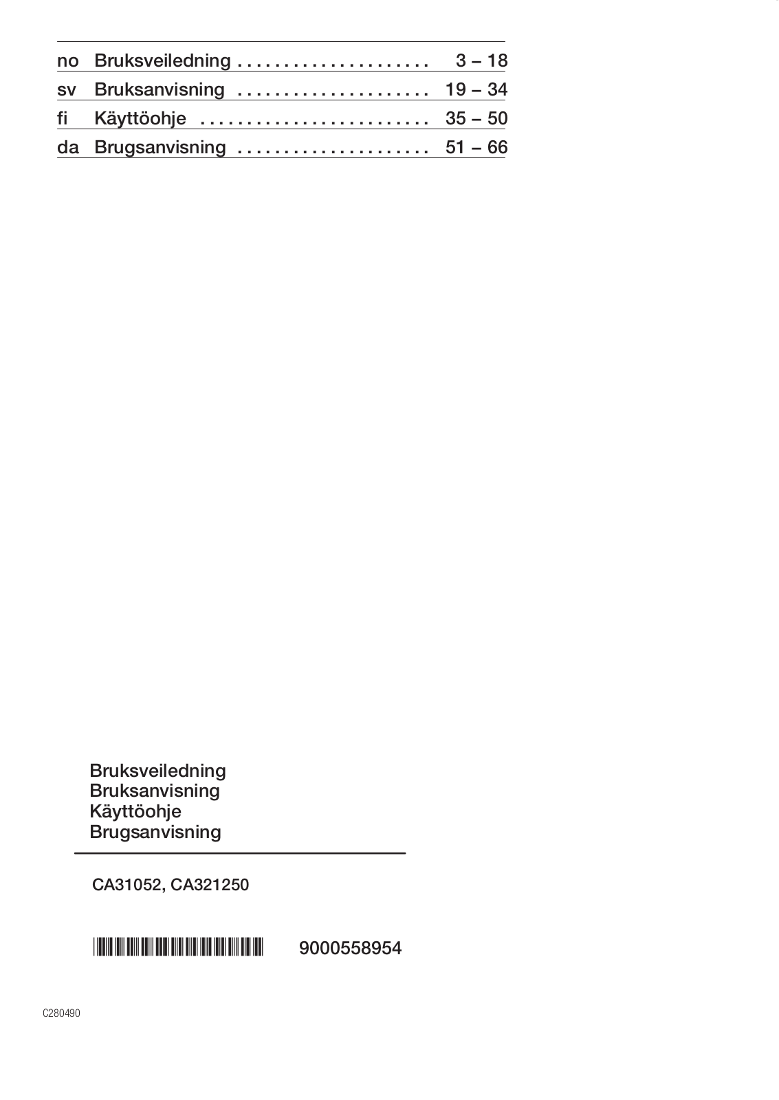 Constructa CA321250 User Manual