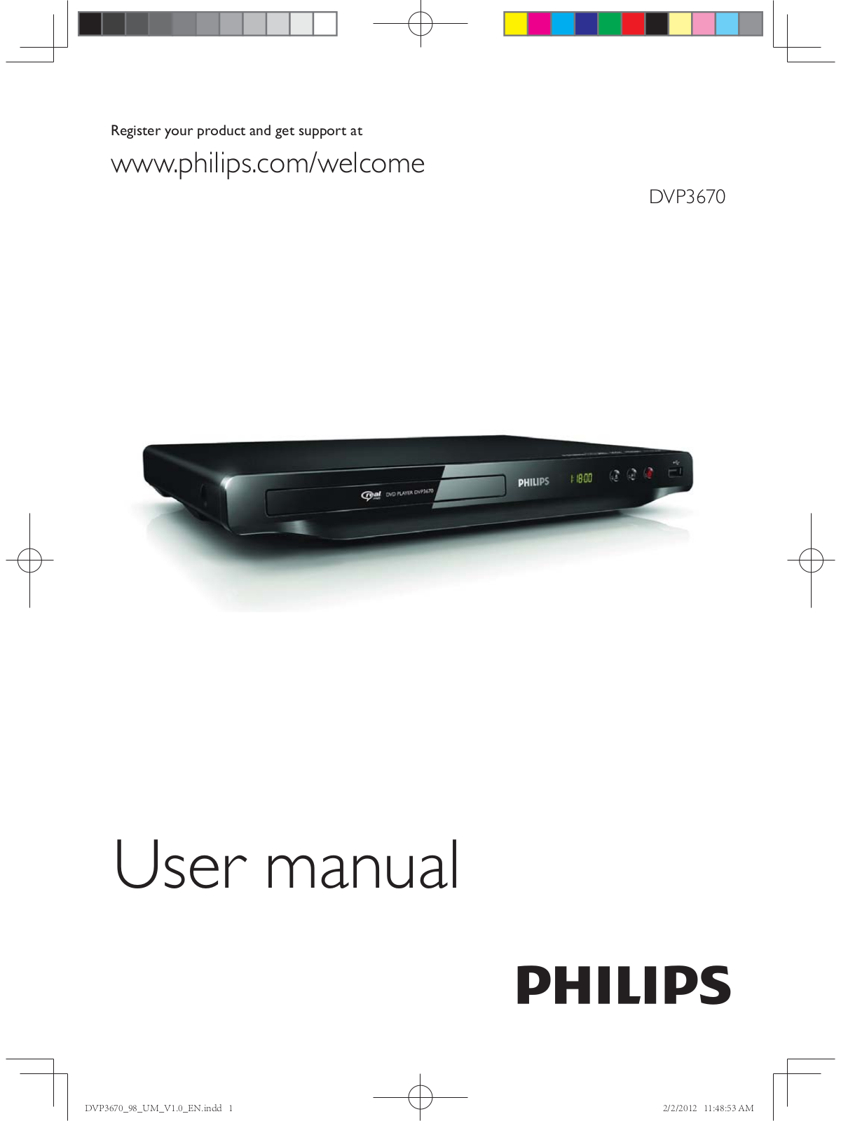 Philips DVP3670 User Manual