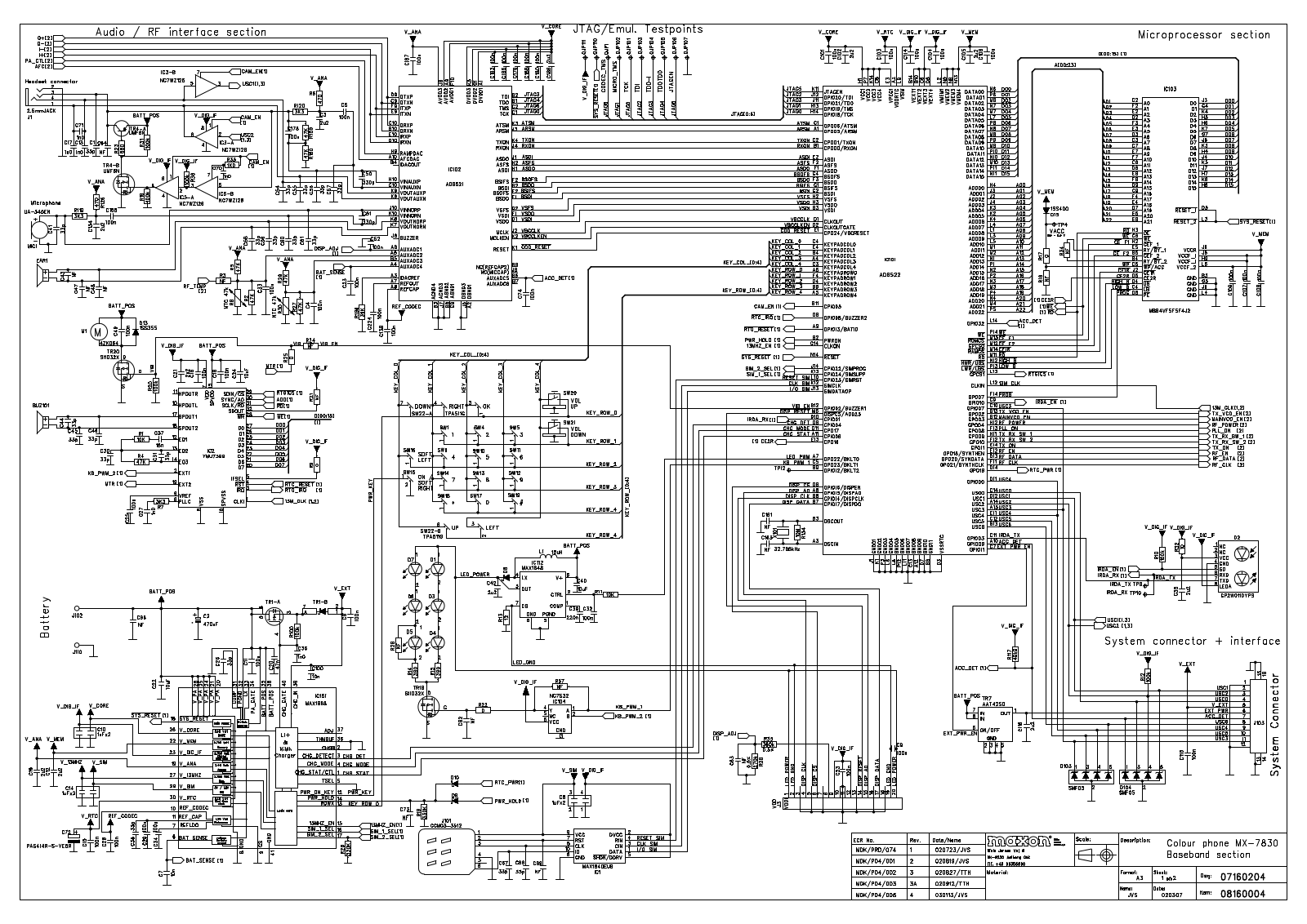 Maxon MX7830 Schematics