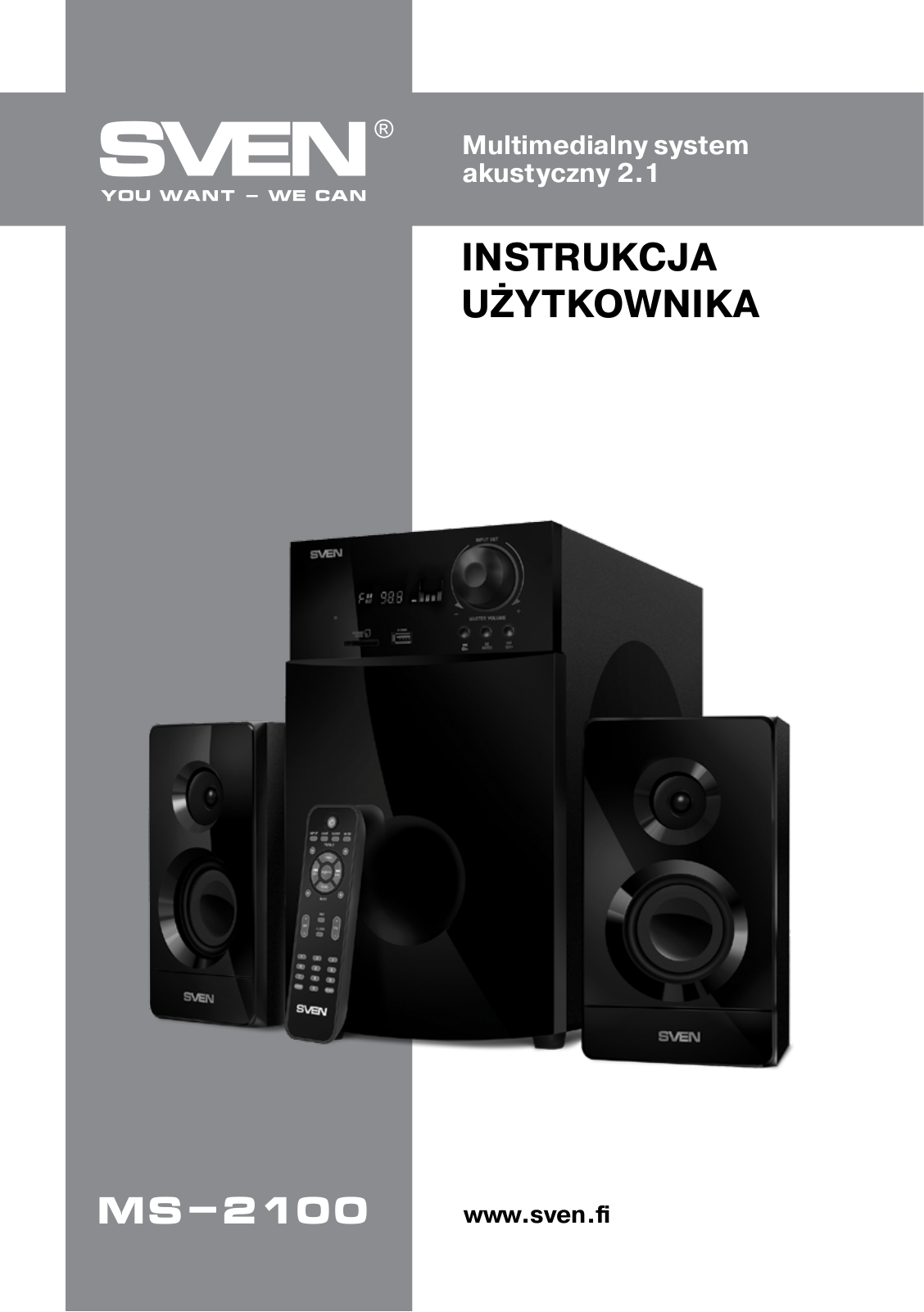 SVEN 2.1 MS-2100 User guide