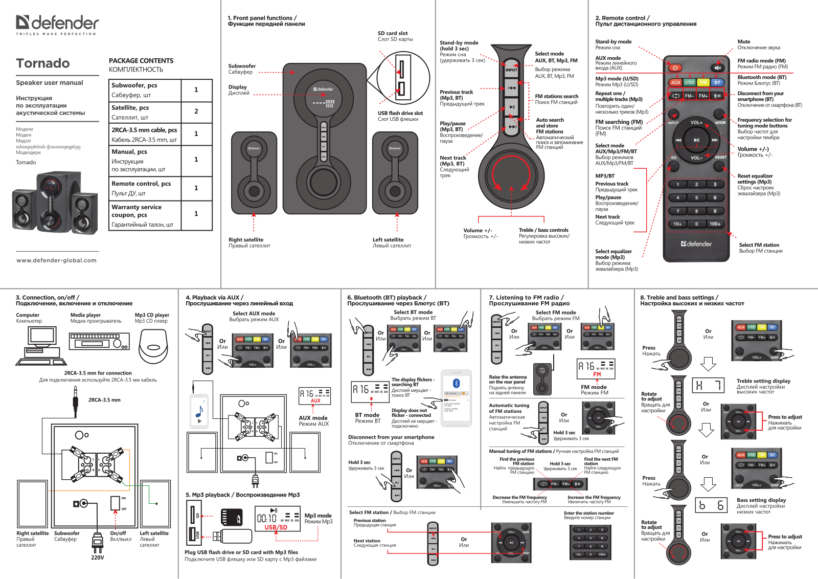 Defender Tornado User Manual