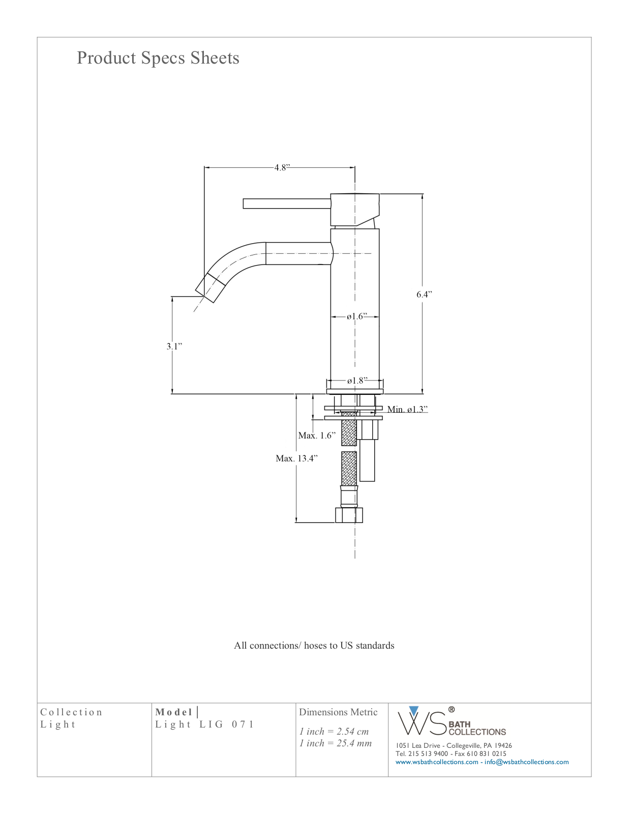 WS Bath Collections WSO3259 Specifications - ManualMachine.com