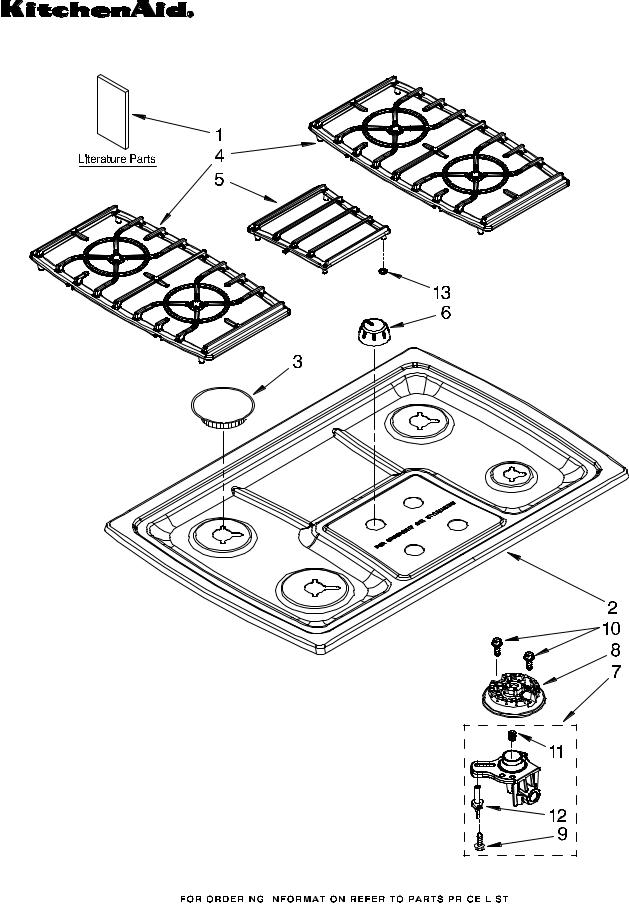 KitchenAid KGCK306VSS00 Parts List