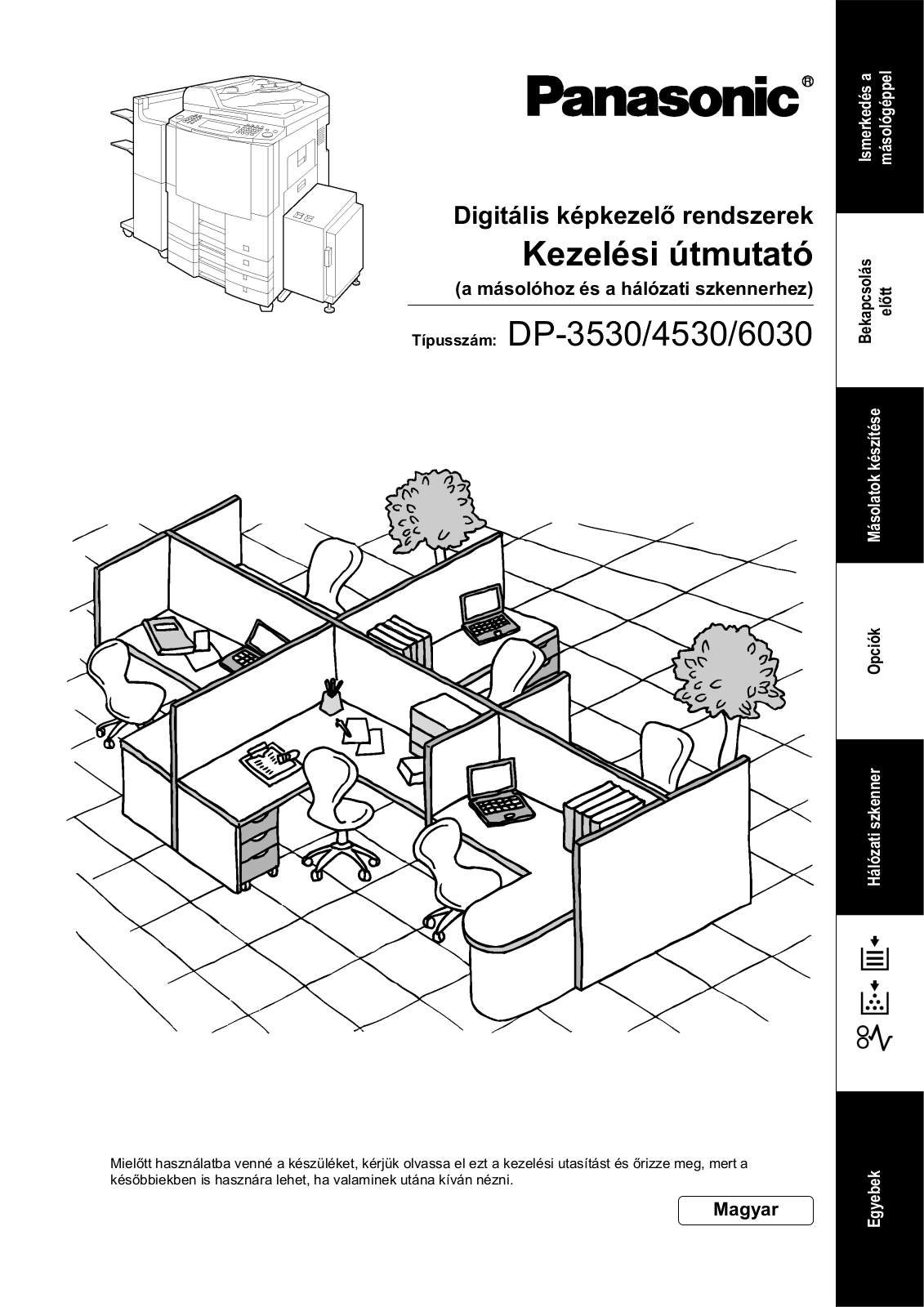 Panasonic DP-3530, DP-4530, DP-6030 User Manual