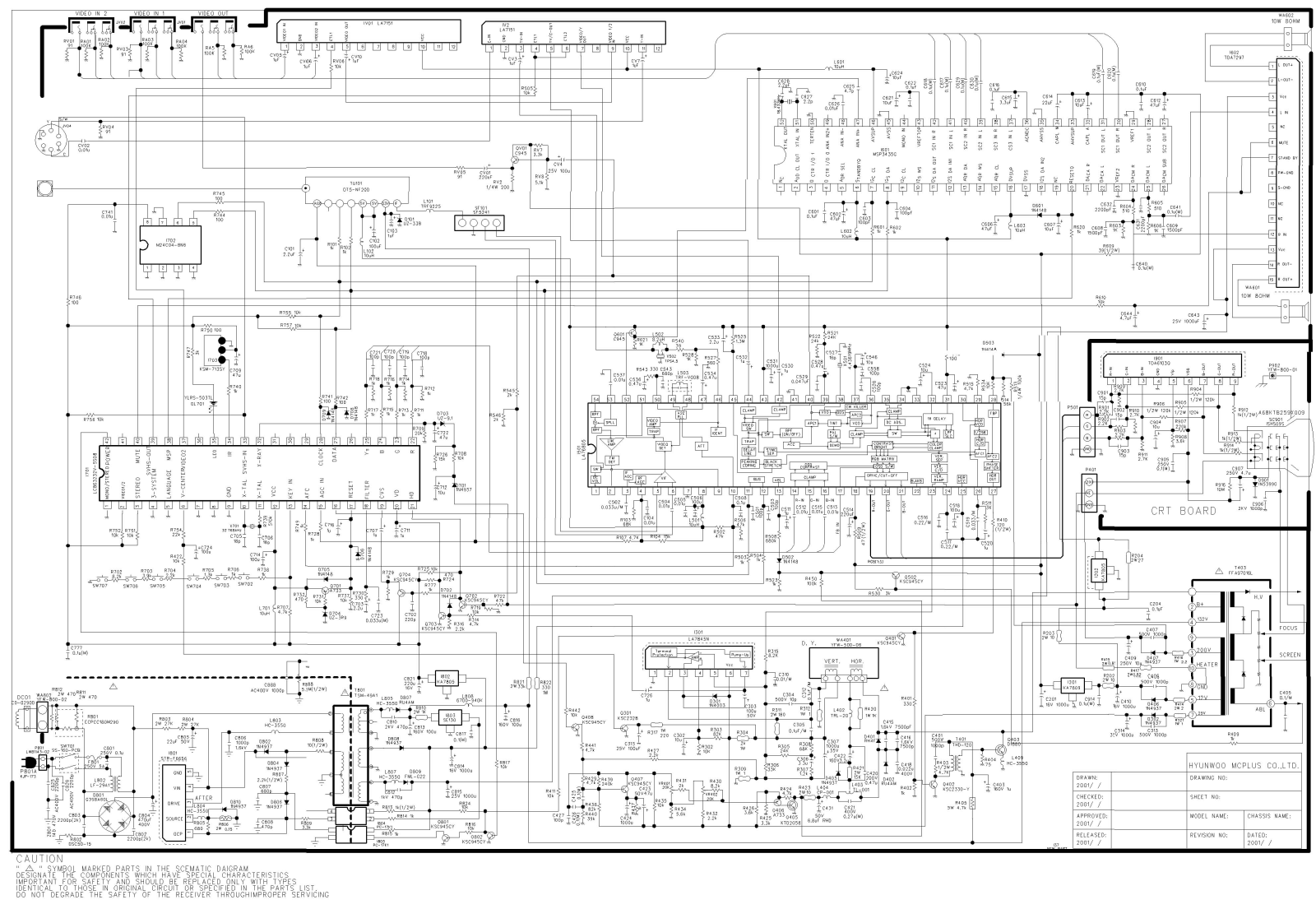 Hitachi CDH-29GS5 Schematic