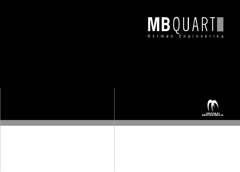 MB QUART DKG 169 User Manual