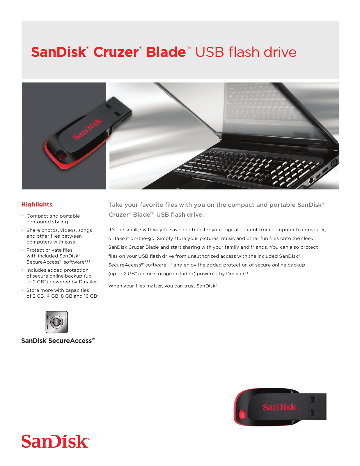 SanDisk Cruzer Blade Service Manual