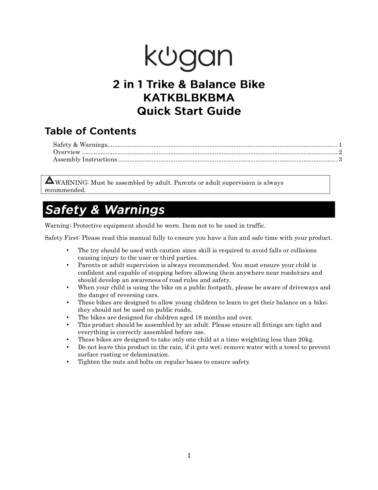 Kogan Katkblbkbma User Manual - ManualMachine.com