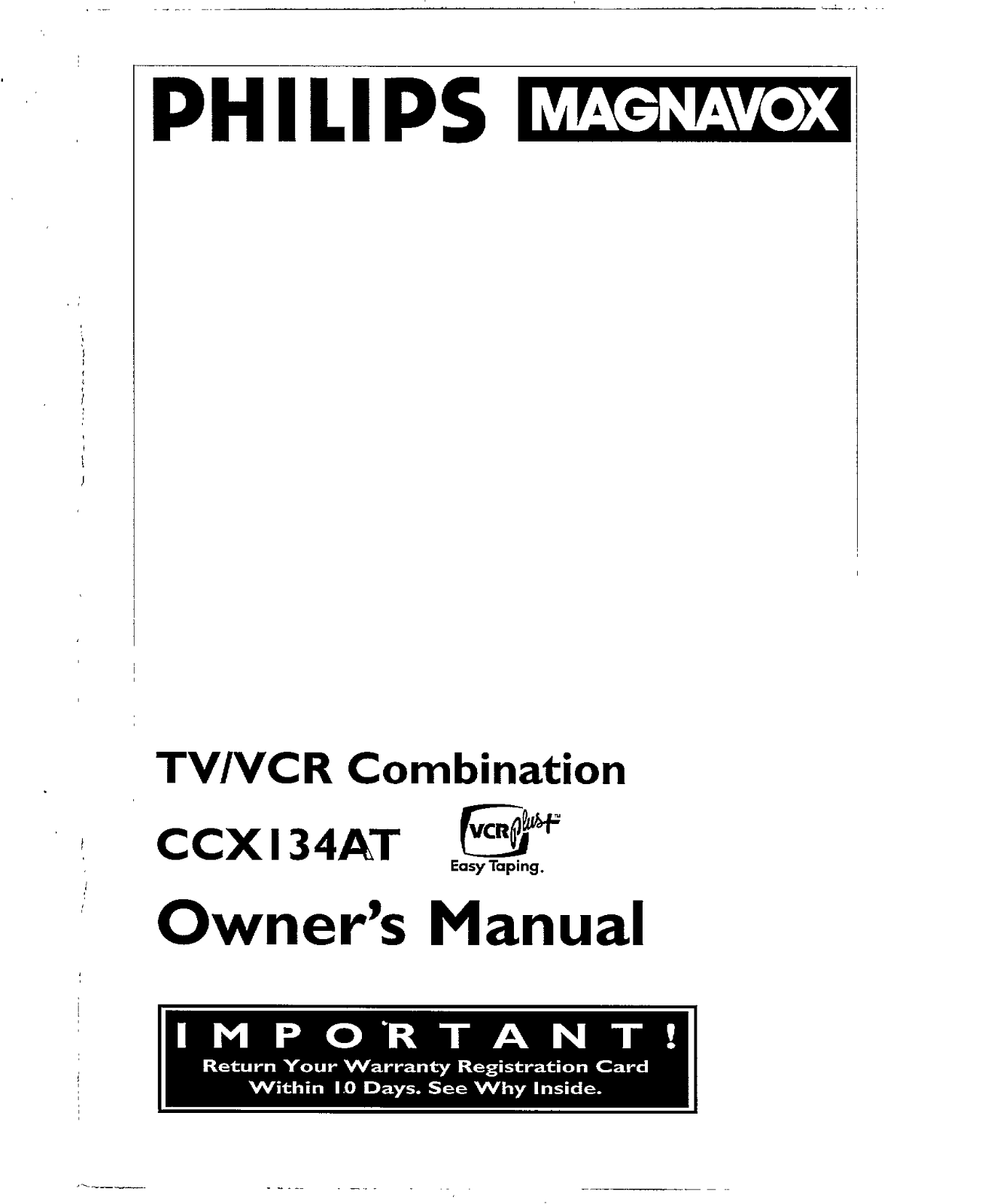 Philips CCX134AT User Manual