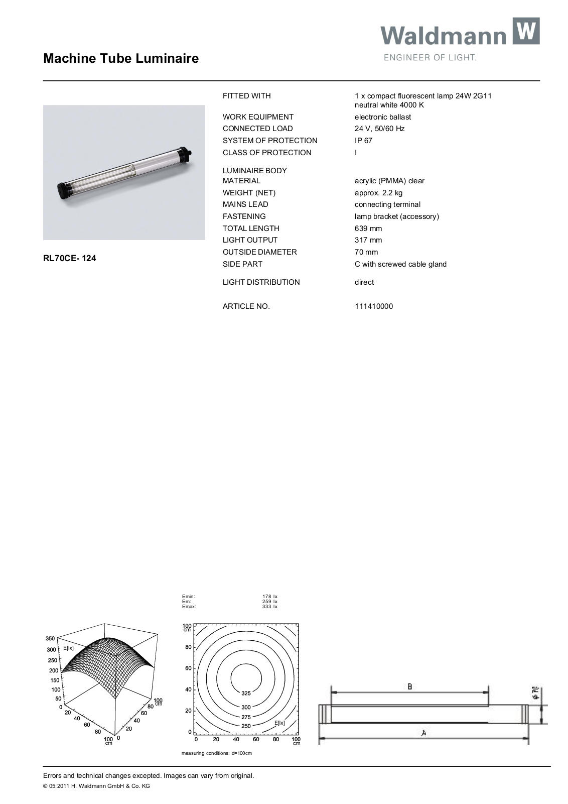 Waldmann 111410000 Information guide