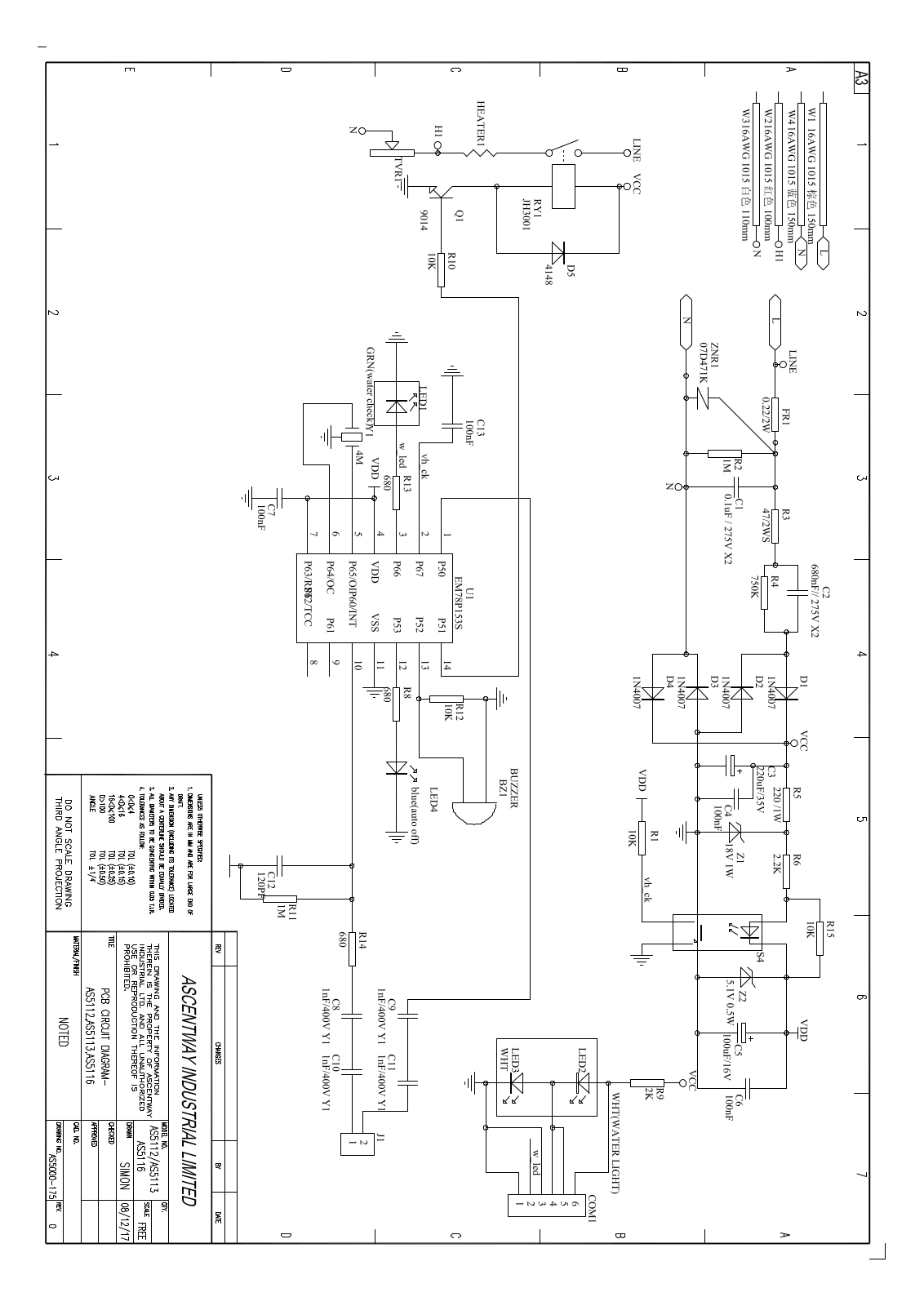 Vitek VT-1252 SHEMATIC