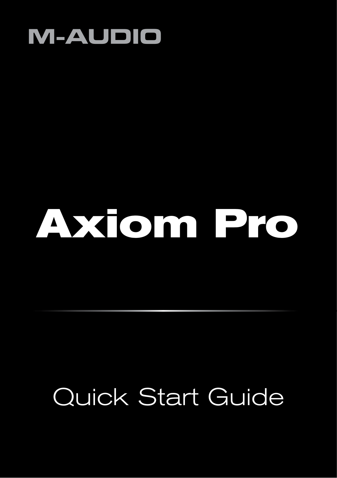 M-audio AXIOM PRO Quick Start Guide