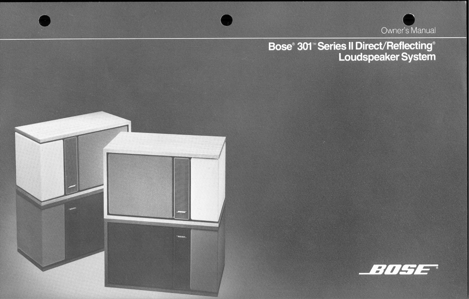 Bose 301II Owner Manual