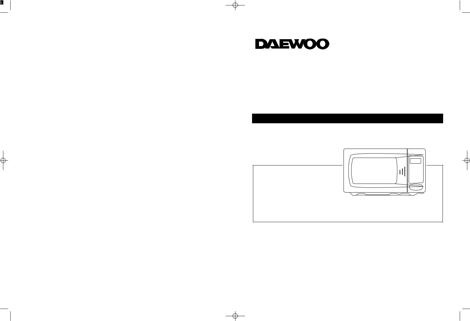 Daewoo KOG-37BG User Manual