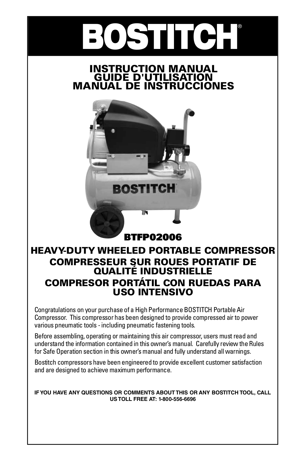 Bostitch BTFP02006 User Manual