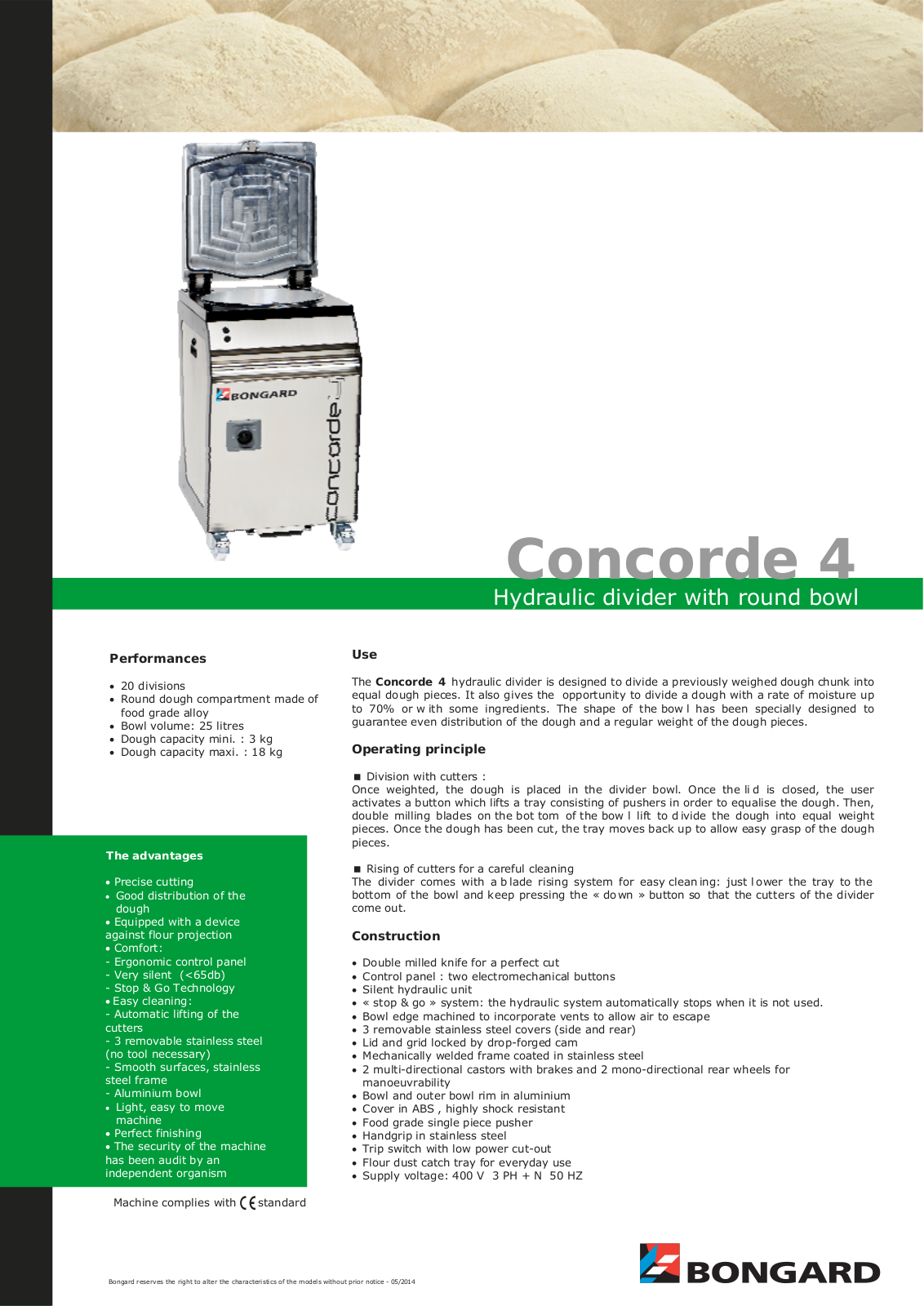 Bongard Concorde 4 User Manual