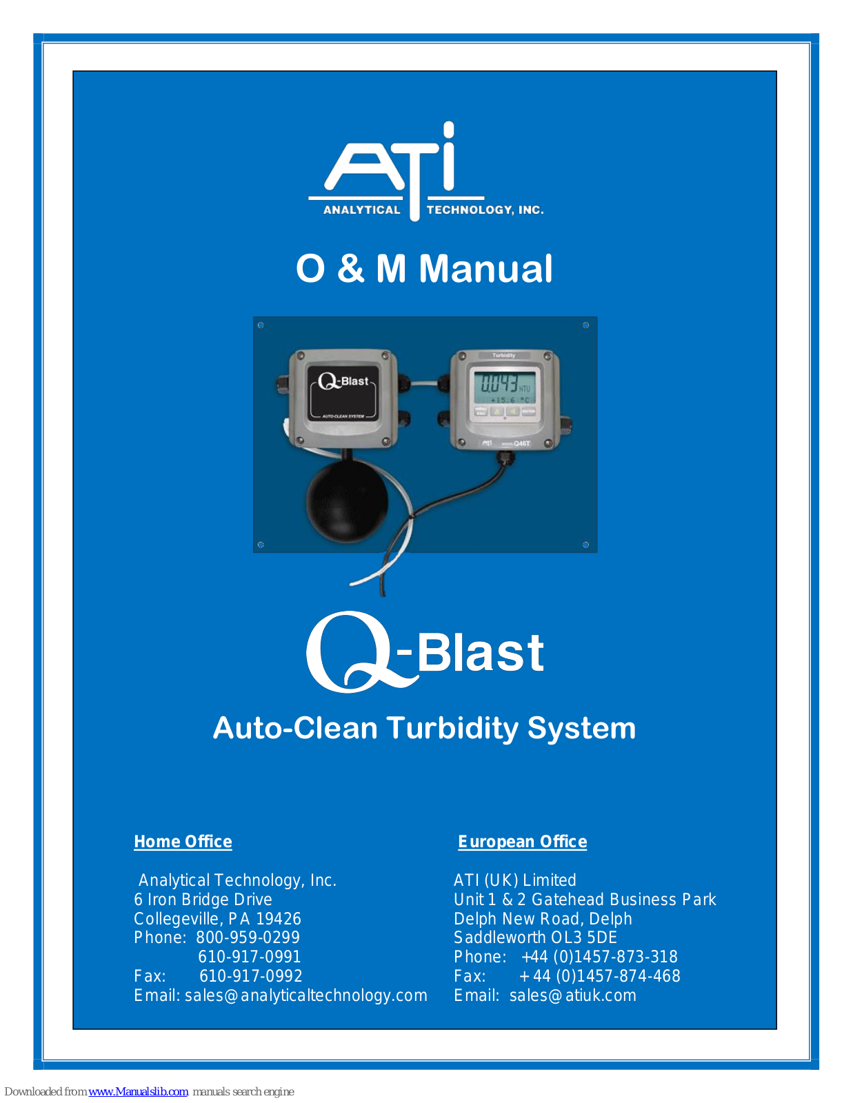 ATI Technologies Q-Blast, Q46, Q76 O & M Manual