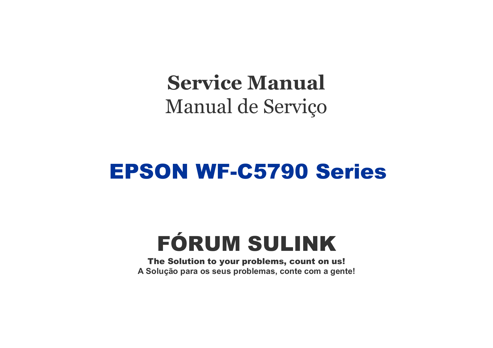 Epson WF-C5790 Service Manual