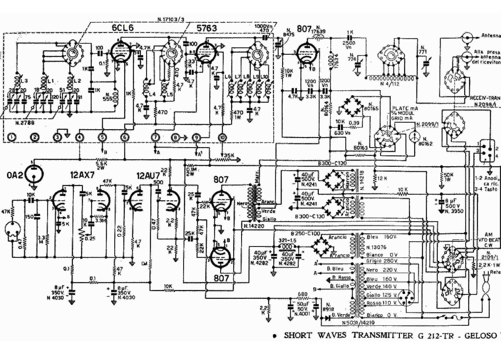 Geloso g212t schematic