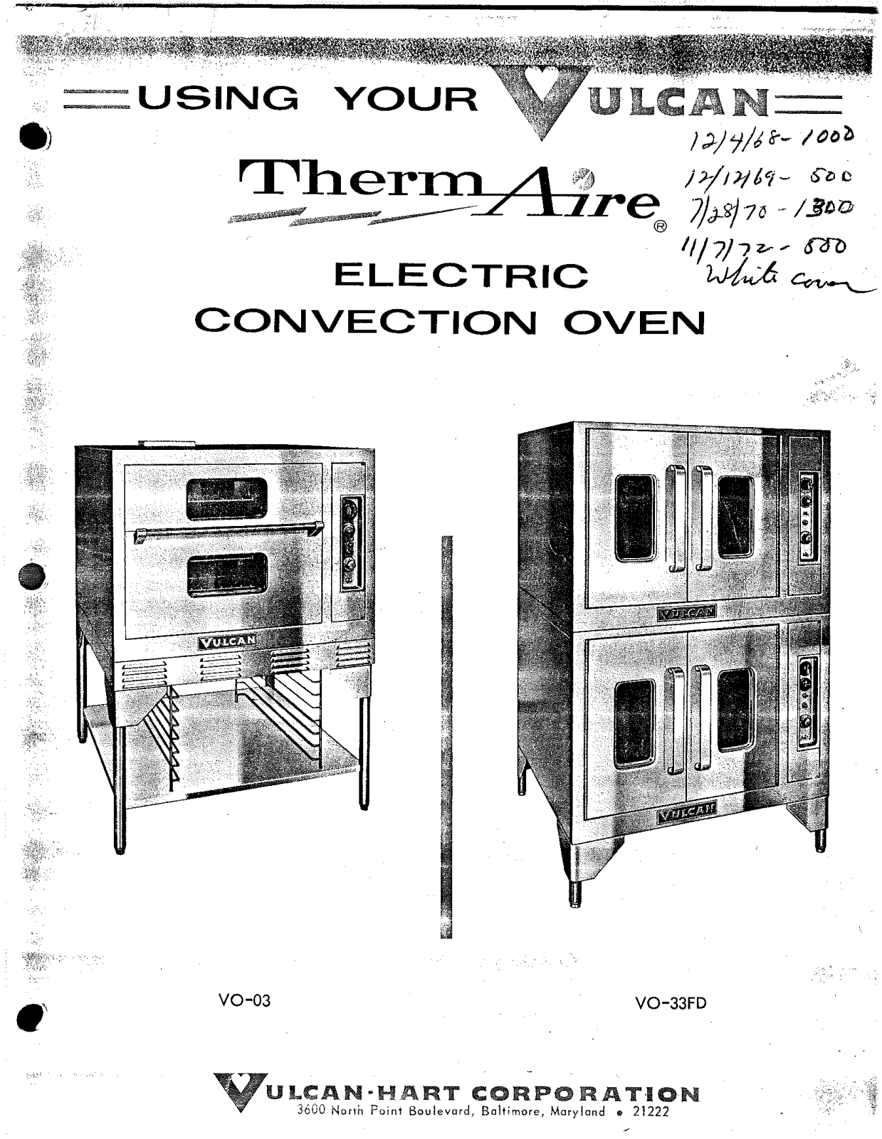 Vulcan VO-03 Installation Manual