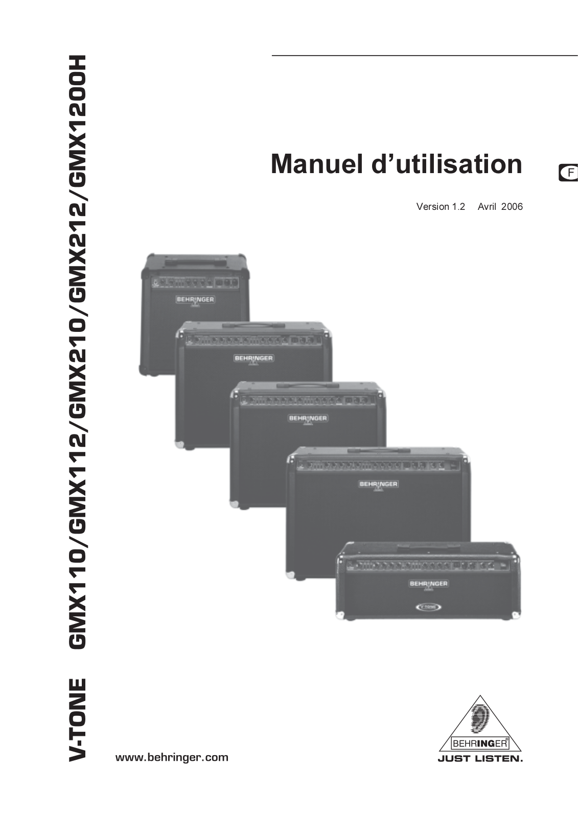 BEHRINGER GMX110, GMX112, GMX1200H, GMX210, GMX212 User Manual