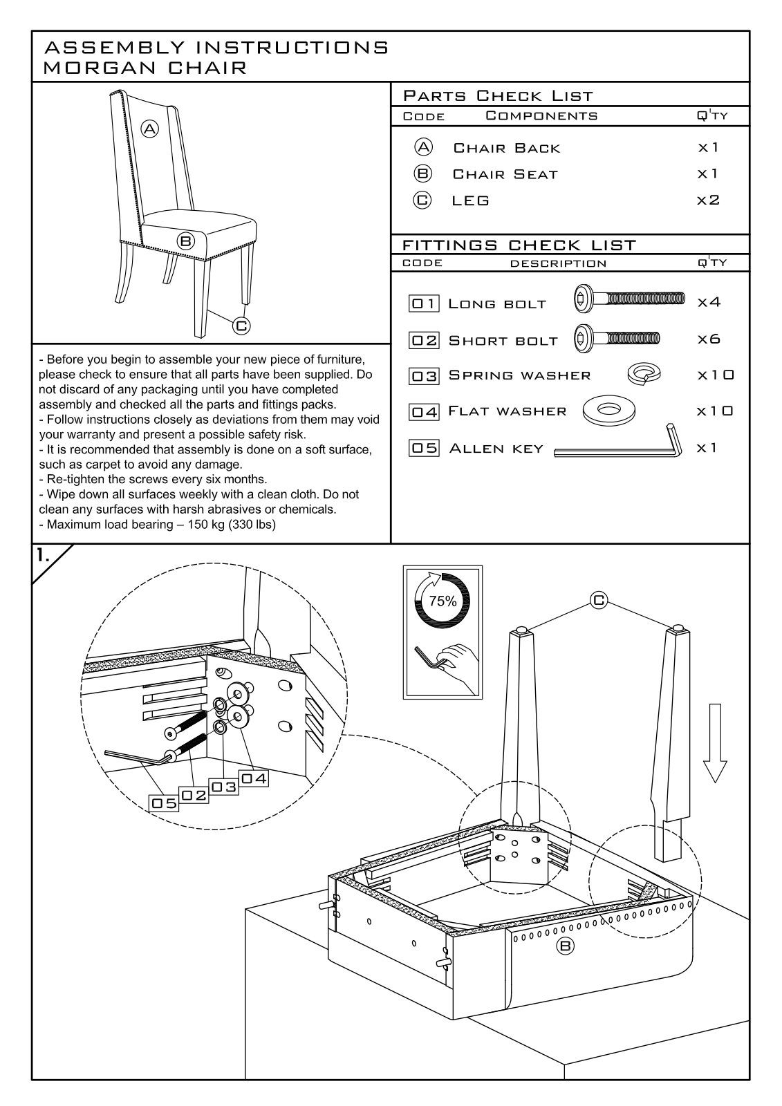 Essentials for Living 6018KD, 6018KDNGSTOSLV Assembly Guide