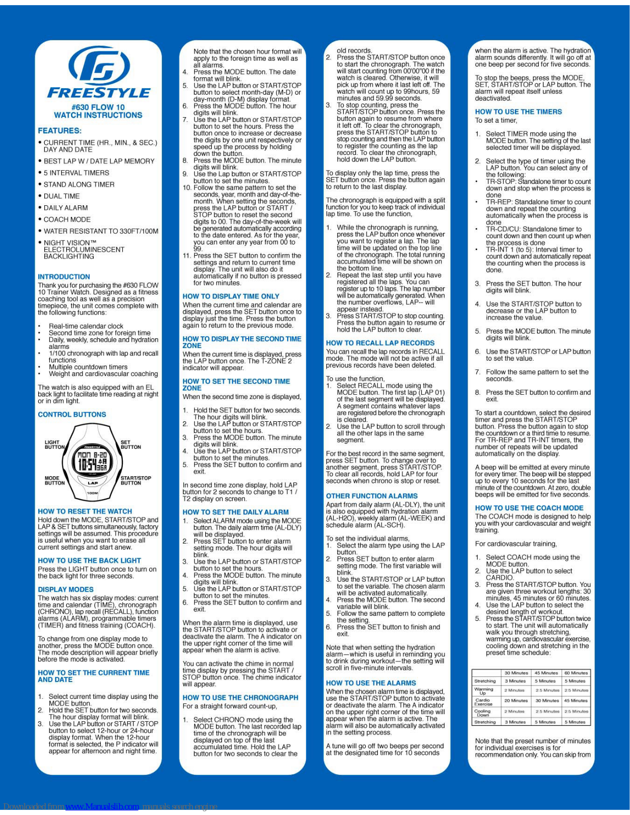 Freestyle 630 Flow 10 Instructions Manual - ManualMachine.com