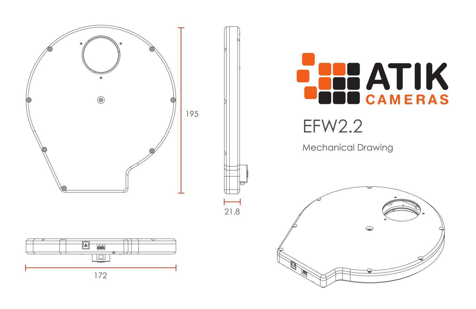 Atik EFW2.2 Mechanical drawing - ManualMachine.com