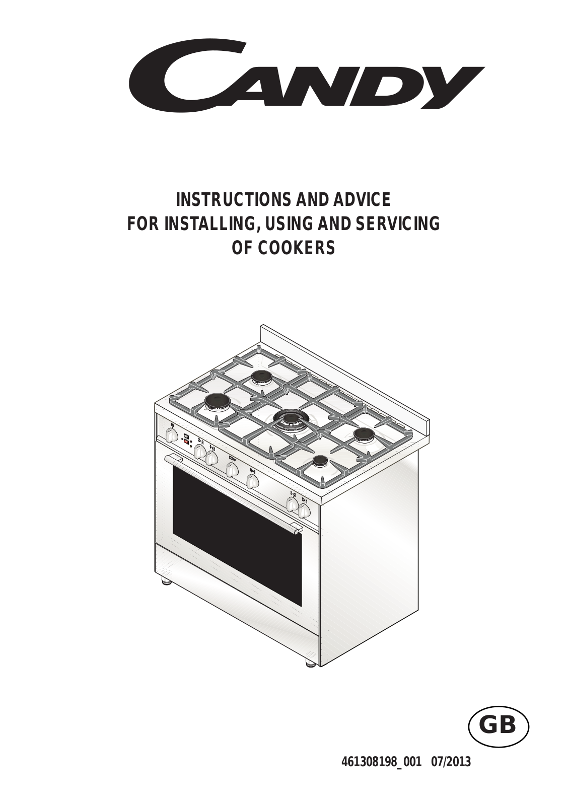 Candy CCG9M52PX User Manual