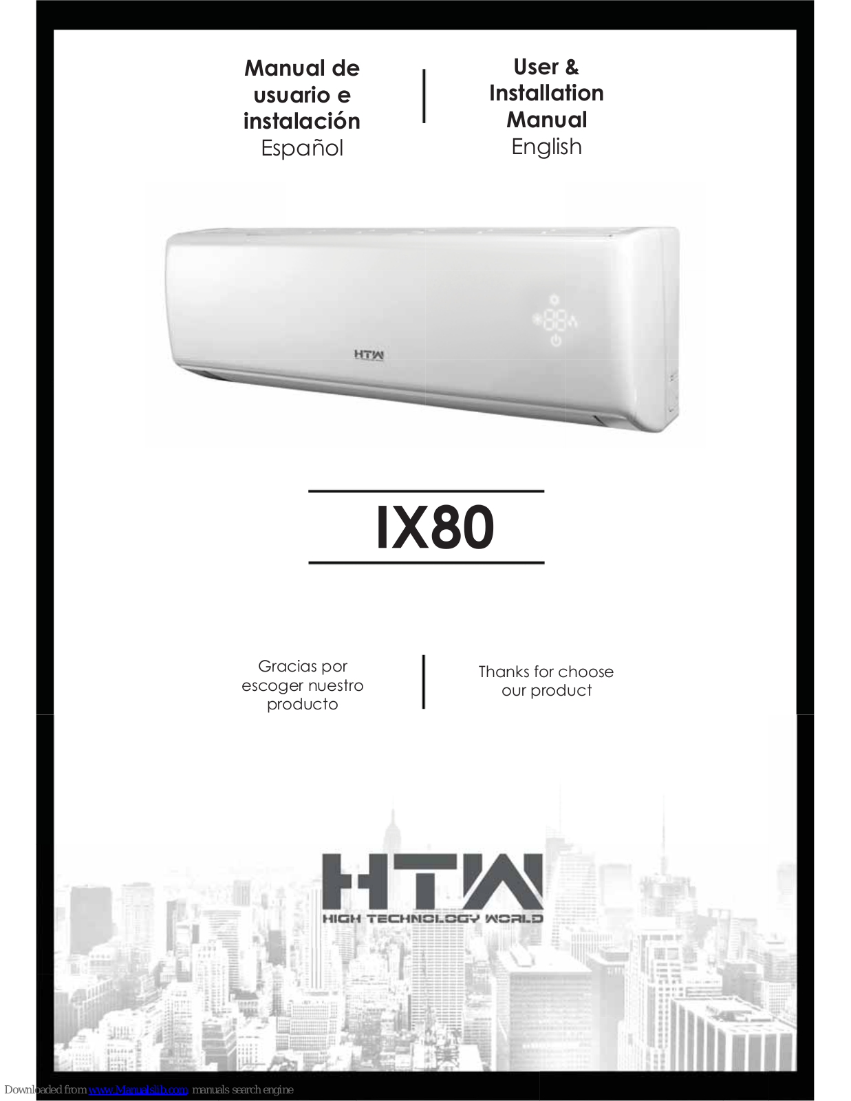 HTW IX80 User & Installation Manual