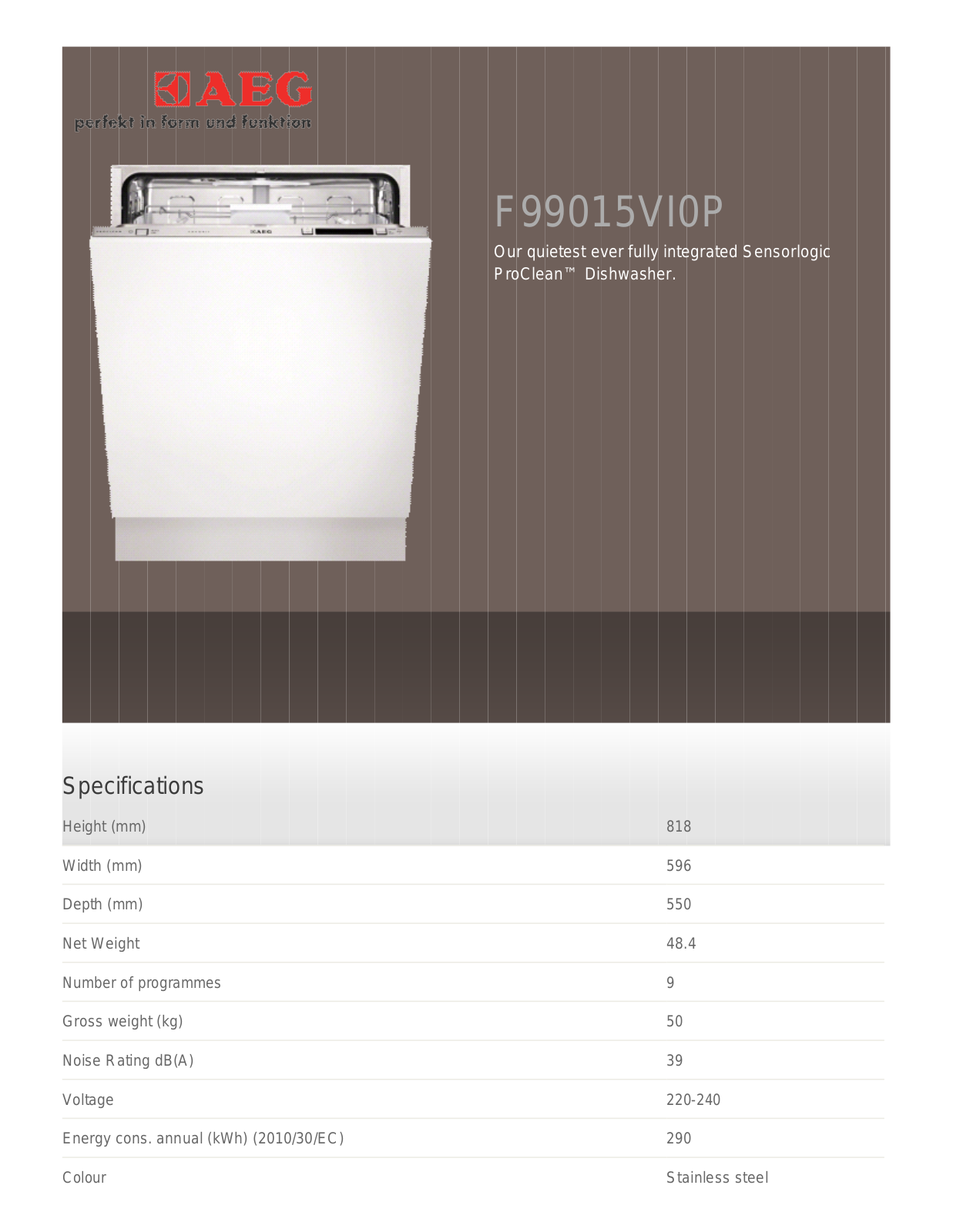 AEG F65040IM0P User Manual