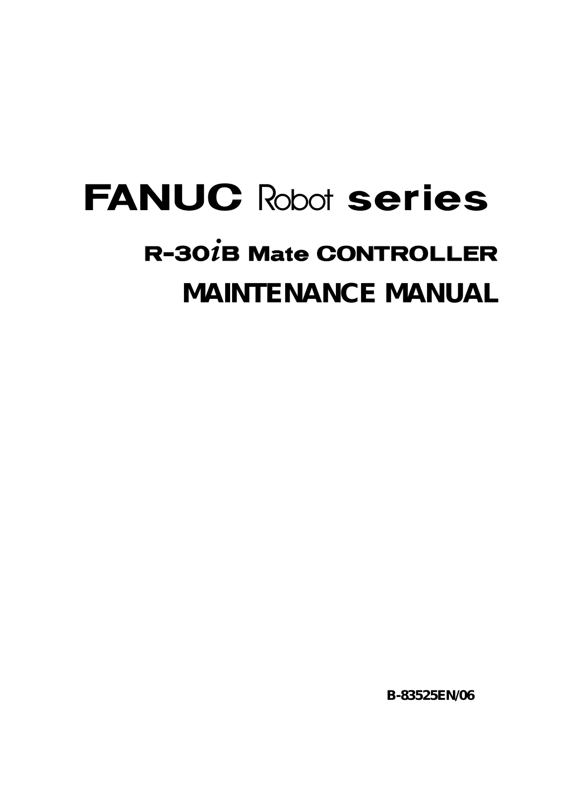 fanuc R30iB User Manual
