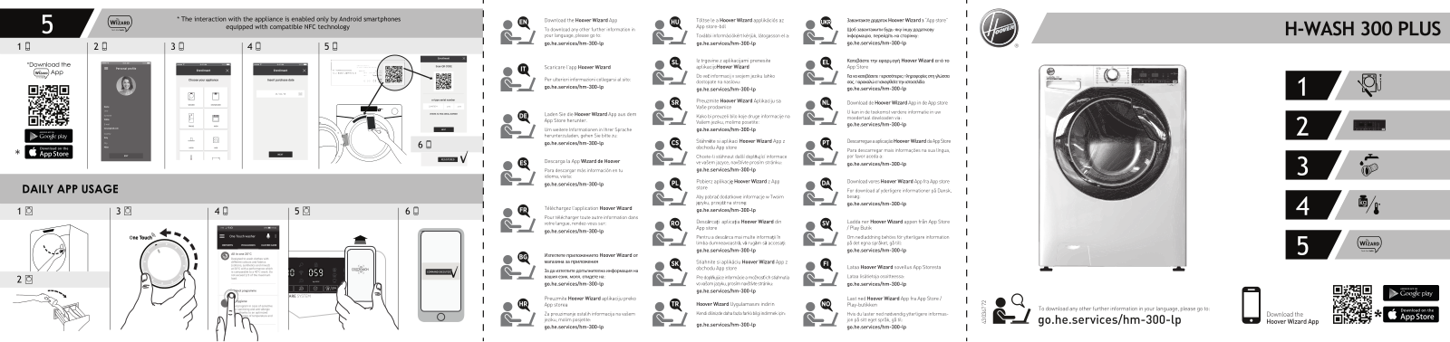 Hoover H3WS437TAMCE/1-S User Manual