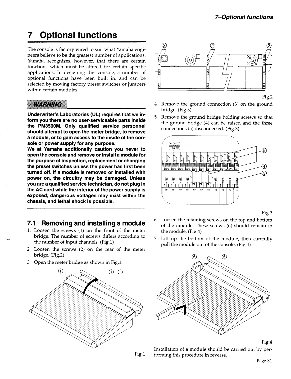 Yamaha PM3500M Owner's Manual