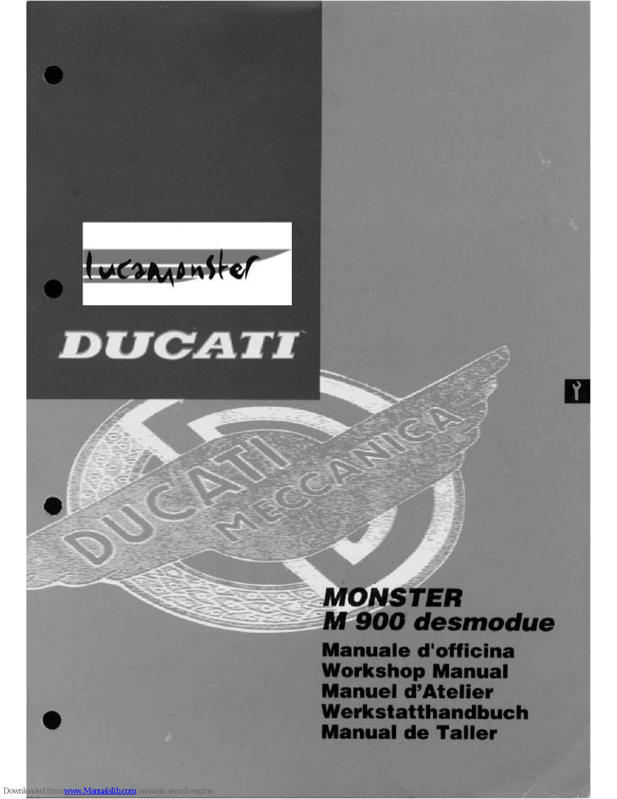 Ducati Monster M 900 desmodue Workshop Manual