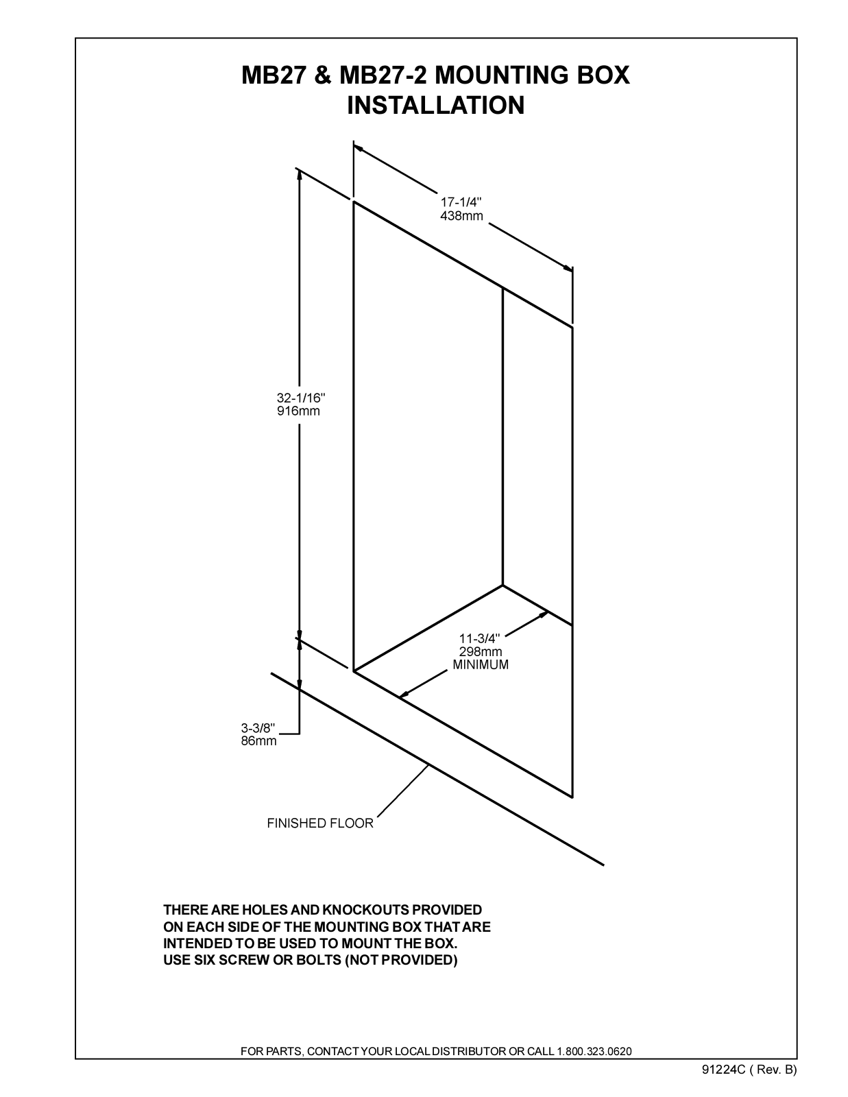 Elkay MB27-2 Installation  Manual