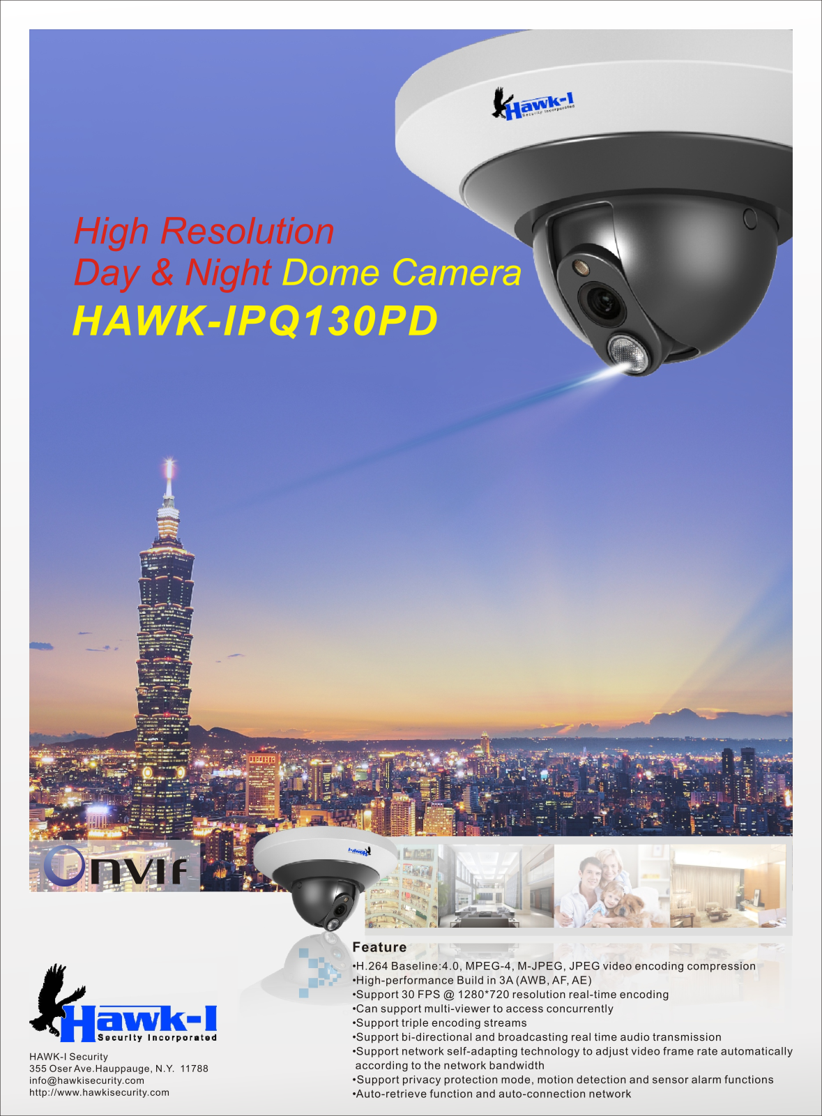 Hawk-I HAWK-IPQ130PD Specsheet