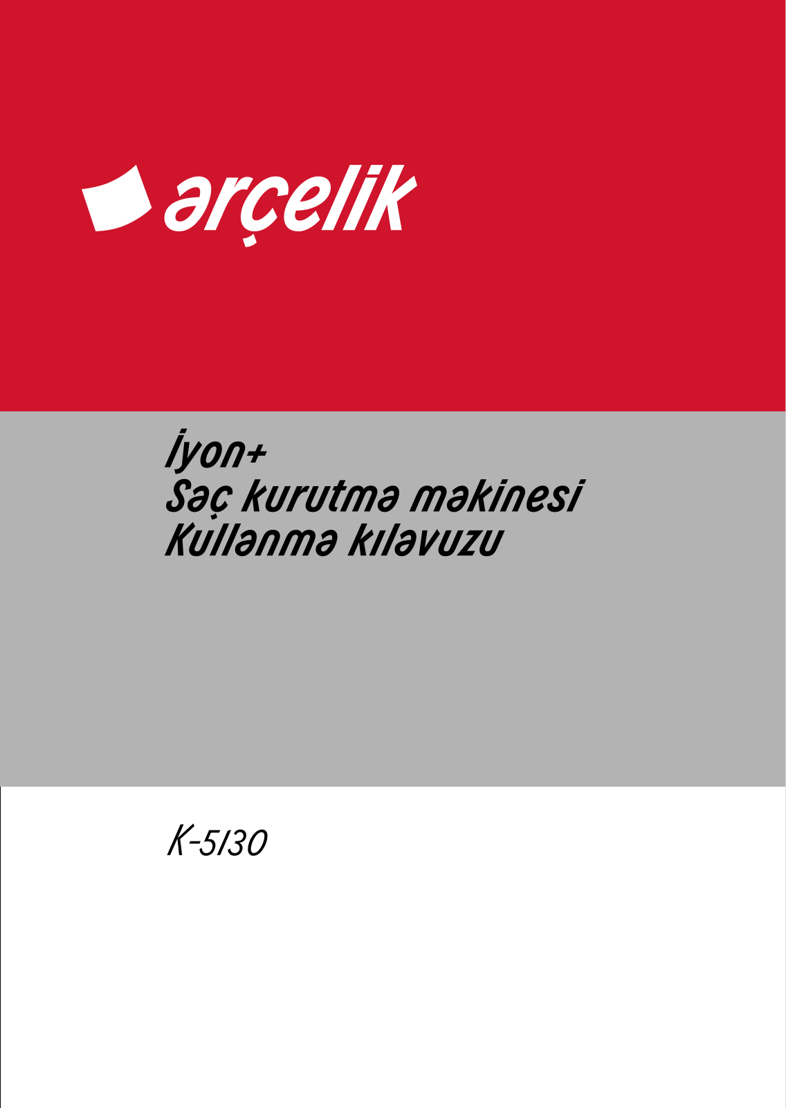 Arçelik K5130 User manual - ManualMachine.com