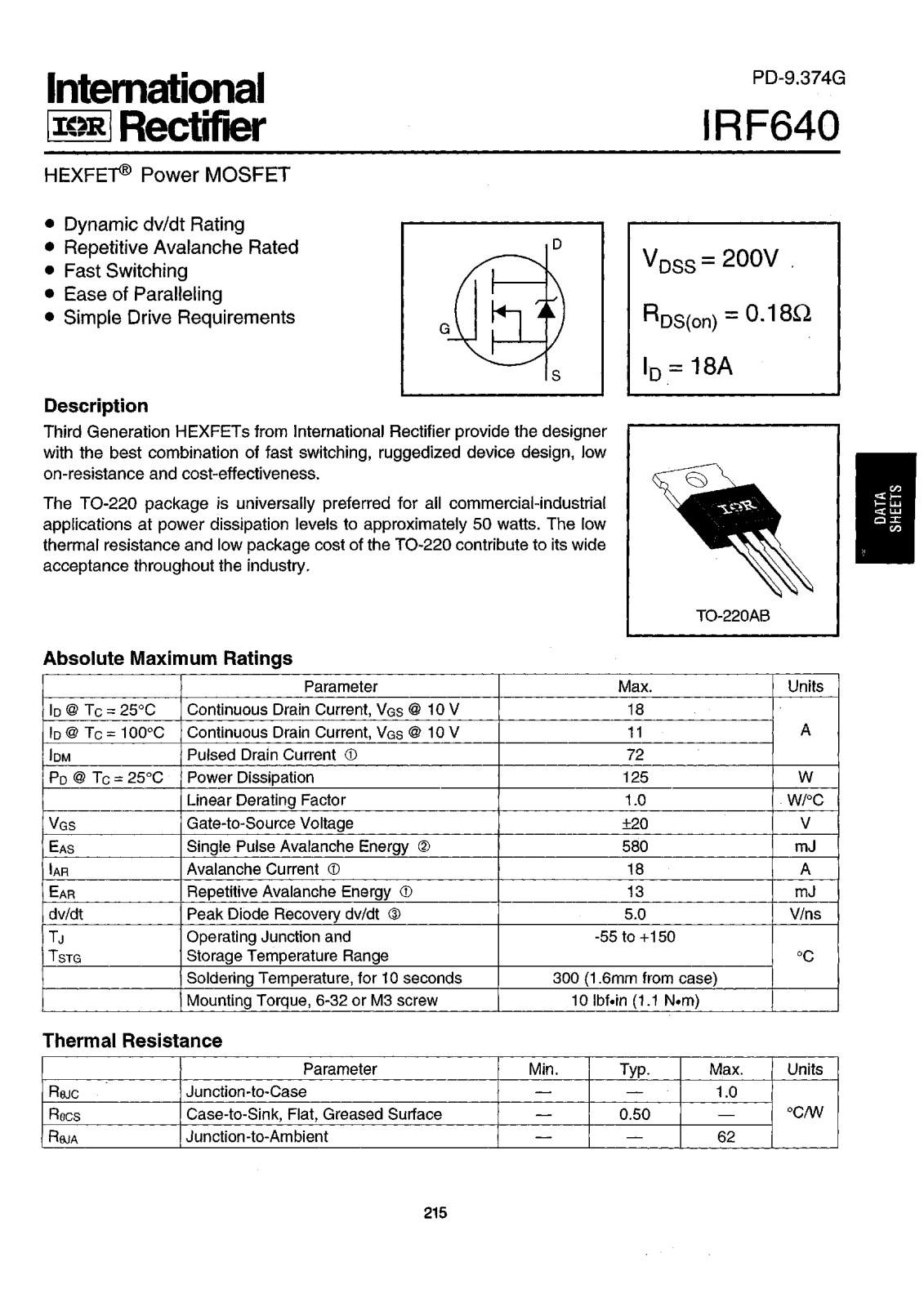 UTC UNISONIC TECHNOLOGIES UF640L-TA3 Datasheet - ManualMachine.com