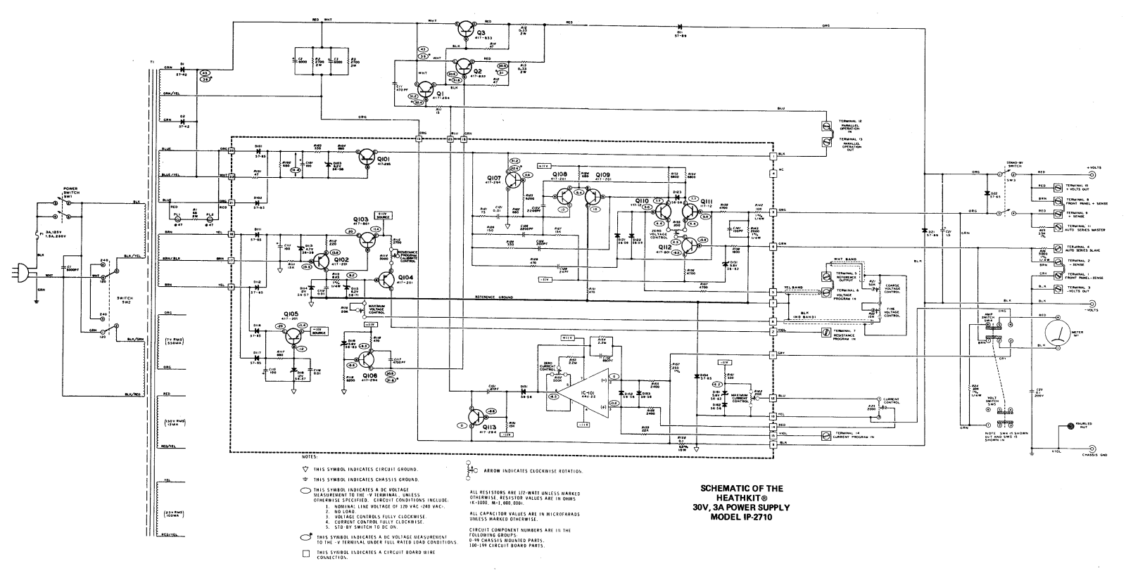 Heath Company IP-2710 Schematic